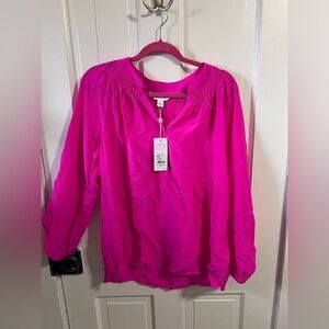 Lilly Pulitzer NWT size Large Elsa top in Roxie Pink